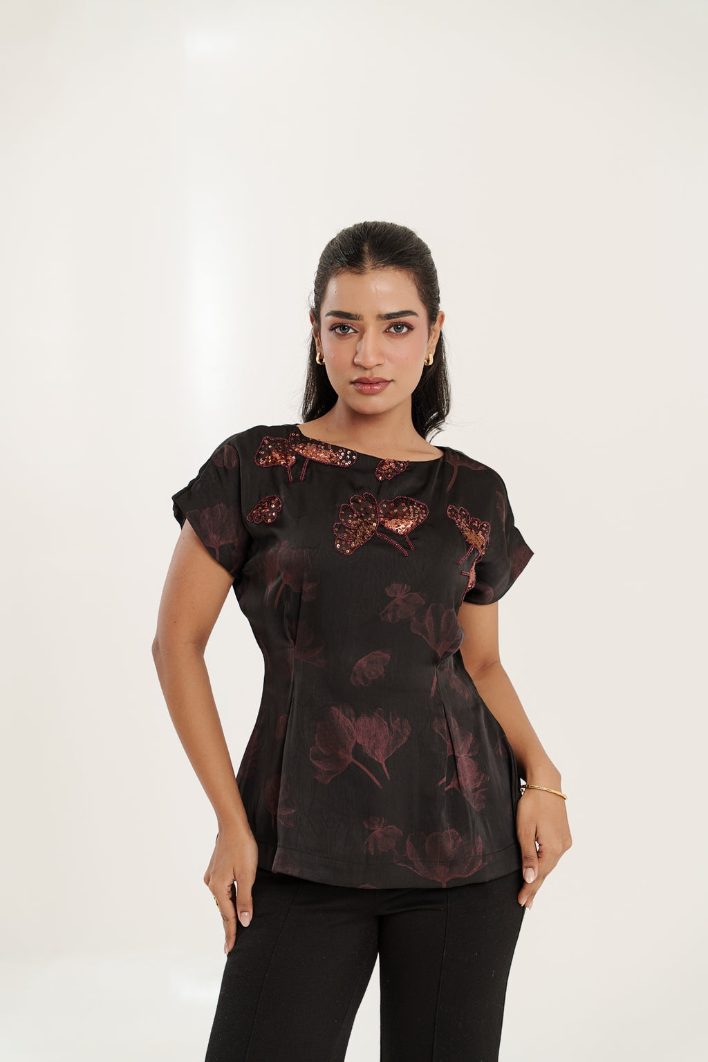 Noire Ginkgo Top