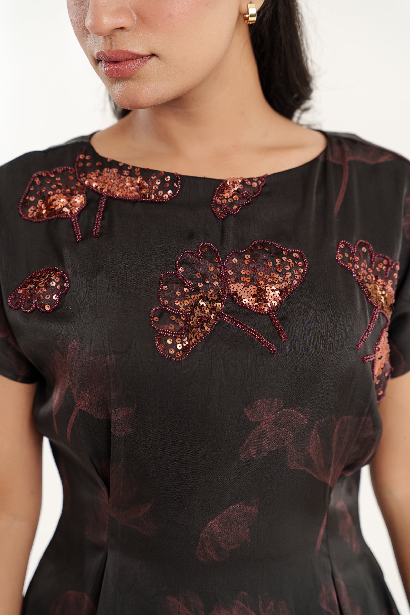 Noire Ginkgo Top