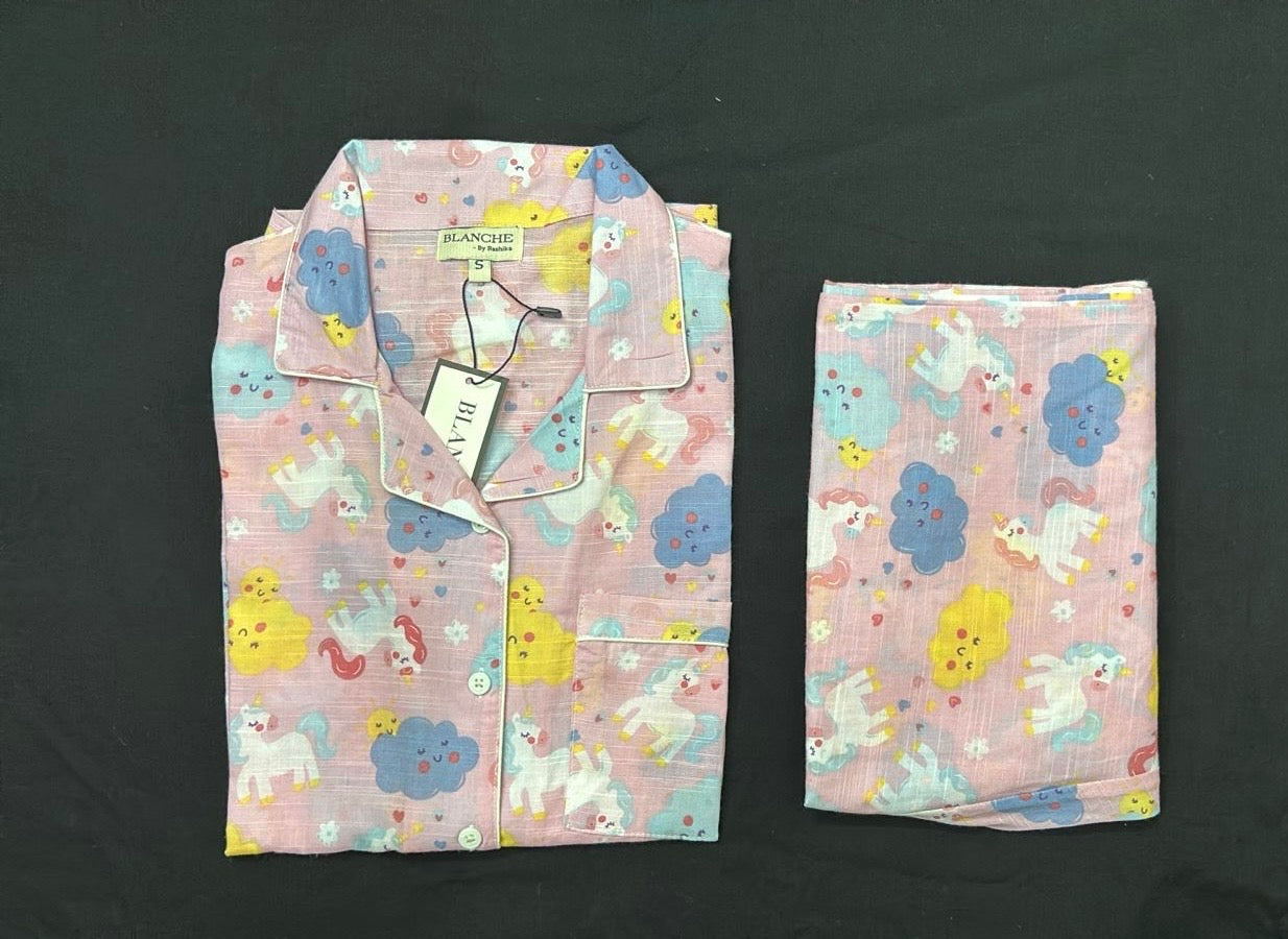 Dreamy Unicorn Notched Collar Set